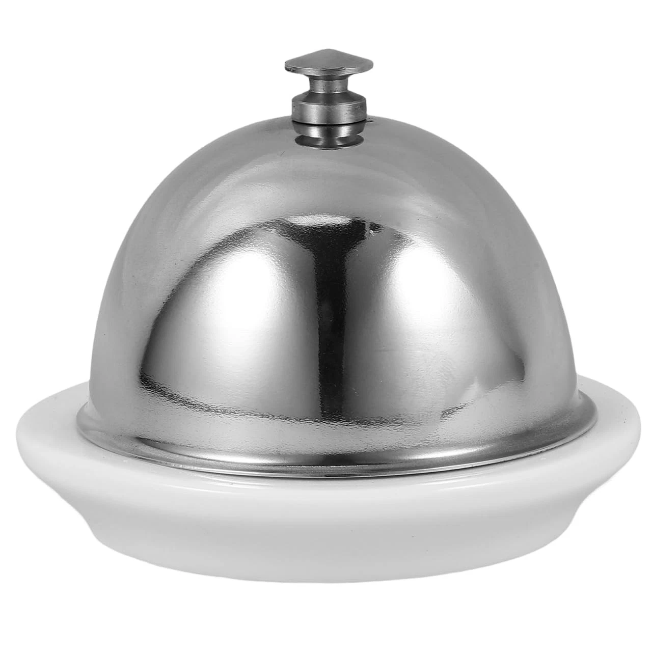 Ceramic Butter Dish with Stainless Steel Lid - Butter Crock for Freshness & S...