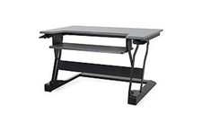 Ergotron WorkFit-T Sit-Stand Desktop Workstation Stand - Black 33-397-085