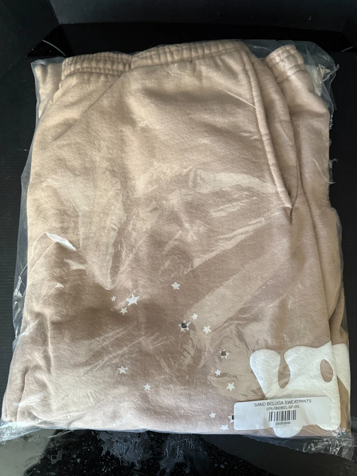 Sp5der Spyder Sand Beluga Sweatpants Joggers - 2XL XXL - BRAND NEW in bag - Image 3 of 4