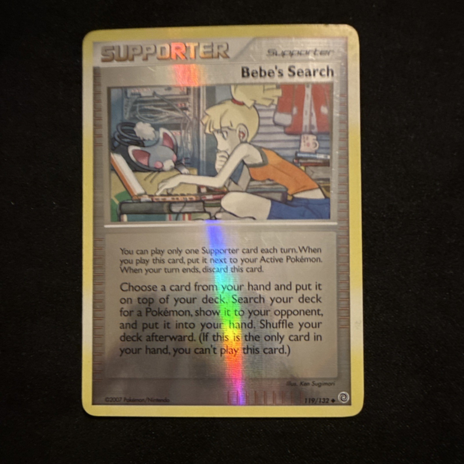 Pokémon Bebe's Search 109/123 Mysterious Treasures Reverse Holo Uncommon Trainer