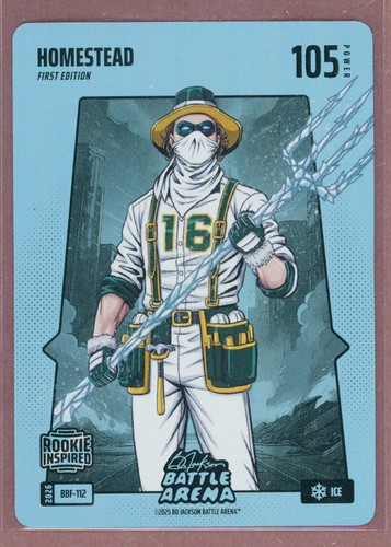 2026 Bo Jackson Battle Arena Blue Foil Ice #112 Nick Kurtz RC `Homestead`