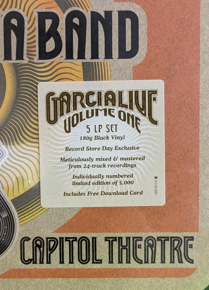 JERRY GARCIA live vol 1 SEALED 5LP BOX SET 3/1/80 capital NOT grateful dead - Image 3 of 3