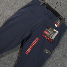 Weatherproof Tech Utility Pants Mens 36x32 Mood Indigo Slim Straight Stretch