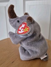 Ty Beanie Babies Spike the Rhino DOB August 13, 1996 MWMT Vintage