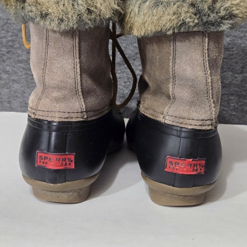 Sperry Top Sider Duck Boots Womens Size 9M Waterproof Winter Faux Fur STS93847 - Picture 10 of 18