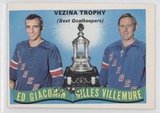 1971-72 O-Pee-Chee Ed Giacomin Gilles Villemure #248 HOF 0f8