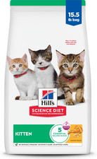 Hill's Science Diet Dry Cat Food, Kitten, Chicken Recipe, 15.5 lb. Bag