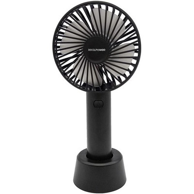 RealPower Mobiler Ventilator Akku kompakt leise leicht Camping Zelt USB Lüfter