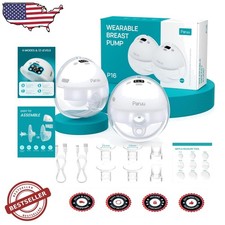 Electric Breast Pump 2 Pack - Hands-Free, Strong 309mmHg Suction, LED Display