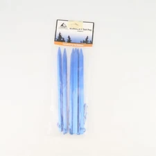 Liberty Mountain Aluminum Tent Pegs Stakes 9" Pack of 6 Blue 
