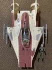 Star Wars Power Of The Force A-Wing Fighter w/ Pilot Action Figure, Pre-owned