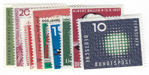 EAS_STAMPS GERMANY #762-770 MLH F/VF - 第 1/1 張圖片