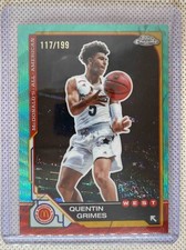 2025 Topps Chrome McDonalds All-American Quentin Grimes Aqua Refractor /199