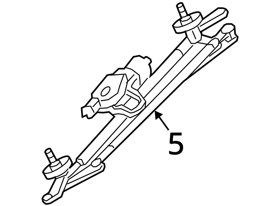 WINDSHIELD WIPER TRANSMISSION JX35 QX60 Pathfinder 2013-2019 1367549 - Image 4 of 4