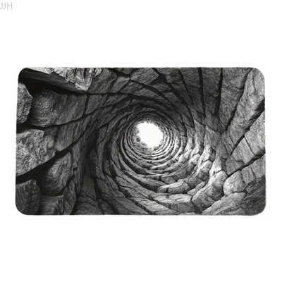 3D Optical Illusion Vortex Rug Geometric Doormat Living Room Floor Mat-New