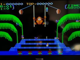 Donkey Kong 3 Famicom CLEANED & TESTED Works  Nintendo