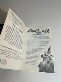 Space Ace SEGA CD Manual & Cover Art ONLY Authentic w Reg Card Good