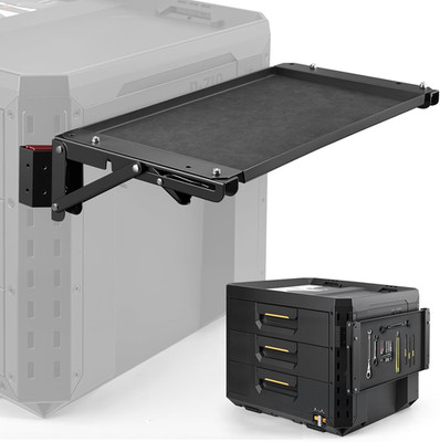 Folding Magnetic Table Fit for Toughbuilt Tool Boxes, Compact Side Workstation f