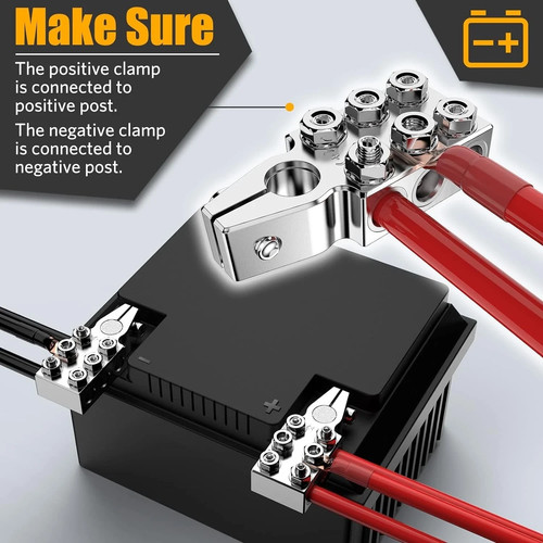 Battery Terminal Connectors, 12-Way Battery Terminal Clamps, Battery Terminal... - Picture 6 of 8