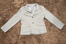 NWOT Women's Gray Business Casual Long Sleeve Lapel Open Front Blazer Large