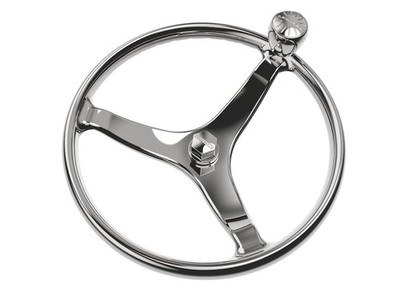Lewmar 15.5'' Diameter with 5/8'' Hub Nut, Polished Stainless Steel