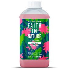 Natural Dragon Fruit Body Wash, Rejuvenating Shower Gel, Vegan 2.5L Refill