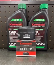 OEM Kawasaki oil change kit for all FR, FS, FT and most small FX engines. FR730