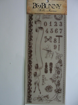 Rub-ons  Rubbelbilder von Bo Bunny  PASSPORT Brown