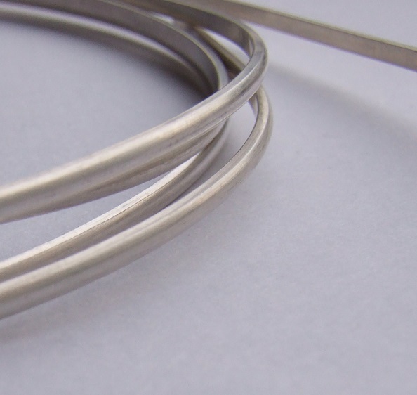 Sterling Silver D-Shape/Section Half Round Wire 2.3, 3, 4, 5, 6,8 mm Silversmith
