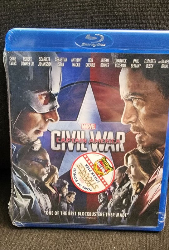 Brand New Sealed Captain America: Civil War (Blu-ray, 2016)
