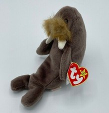 Ty Beanie Baby Retired 1996 Jolly the Walrus RARE with ERRORS 