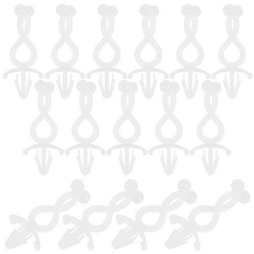 100 Pcs Clip Wire Cable Clamps Fasteners Cord Clips for Management - Photo 3/12