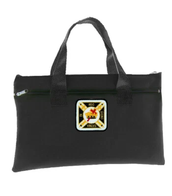 Knights of Templar Black Masonic Tote bag for Freemasons. In Hoc Signo Vinces