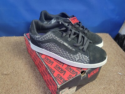 Vans Reiger Skate Shoes Size 12 Vintage Vans Reiger Red Brick Wall Print Sneakers Mens sz 11  main image 4