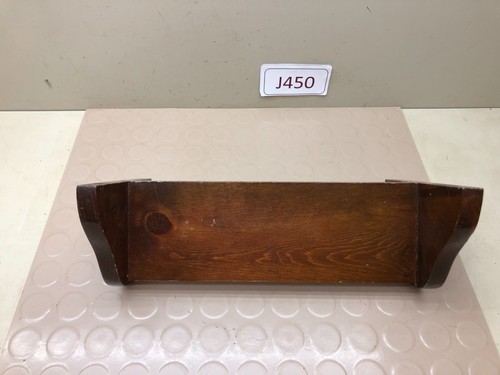 Vintage Handmade Solid Wood Wall Shelf With Towel Bar - 第 7/11 張圖片