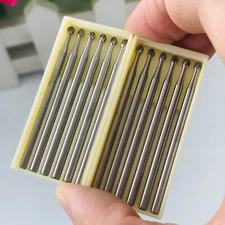 12PCS HP 8# Dental Carbide Round Burs Drill For Clinic Lab Low Speed Handpiece