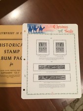 1 New Package of 3 White Ace Pages-Topical's-Christmas Seals CS-3