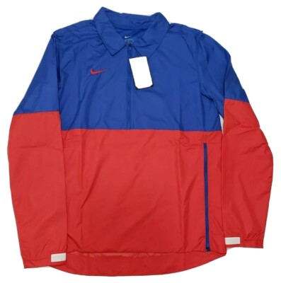 Nike Player Half Zip Football Lightweight Jacket CI4474-480 Blue Orange  Mens S