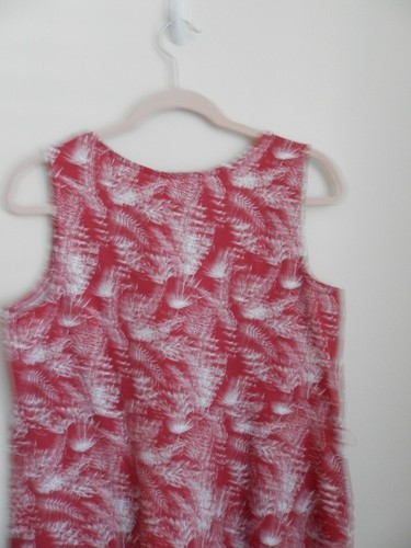 ELLOS JR PLUS RED/WHITE PRINT SLEVELESS DRESS - LG. 18/20 -NWT - Picture 4 of 6