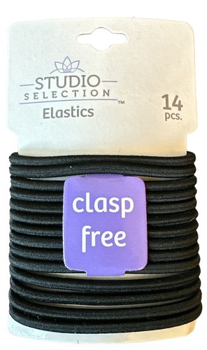 14 Piece Stretch Hair Ponytail Holders Hair Accessories Clasp Free Anti-Tangle