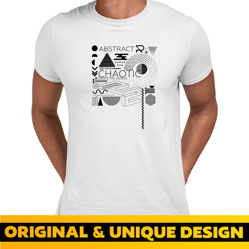 Abstract Art Modern Novelty Geometric Composition Graphic Tee Gift Male Kids - Picture 7 of 28