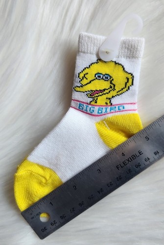 Vintage New With Tags Sesame Street Big Bird Infant Socks Size Medium - Picture 6 of 6