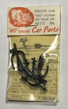 088 THREE SETS CAL-SCALE AB-313 ABD MODERN AIR BRAKE PARTS FOR FREIGHT CARS HO