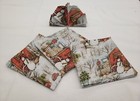 Winter Barn Snowman Christmas Cloth Napkins (Set of 4)