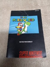 Super Mario World Instruction Booklet Super Nintendo 1991 Manual Only SNES