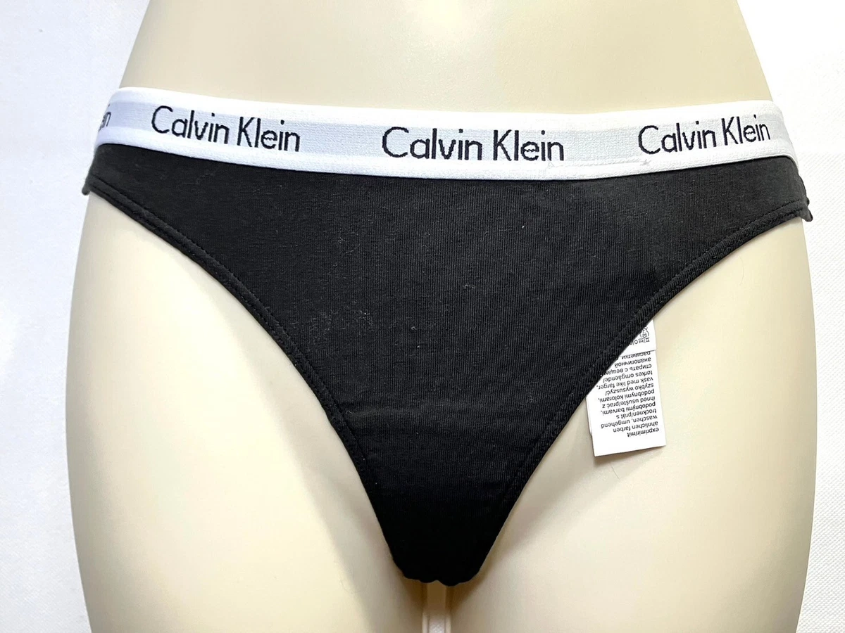 NWOT 1-Pack Calvin Klein Women's S Carousel Thong QD3587 Black