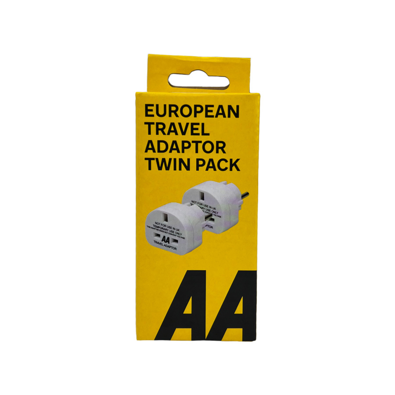 AA6585 Mains Power Plug Travel Adaptor 2 Pieces UK To European Style By AA - Image 3