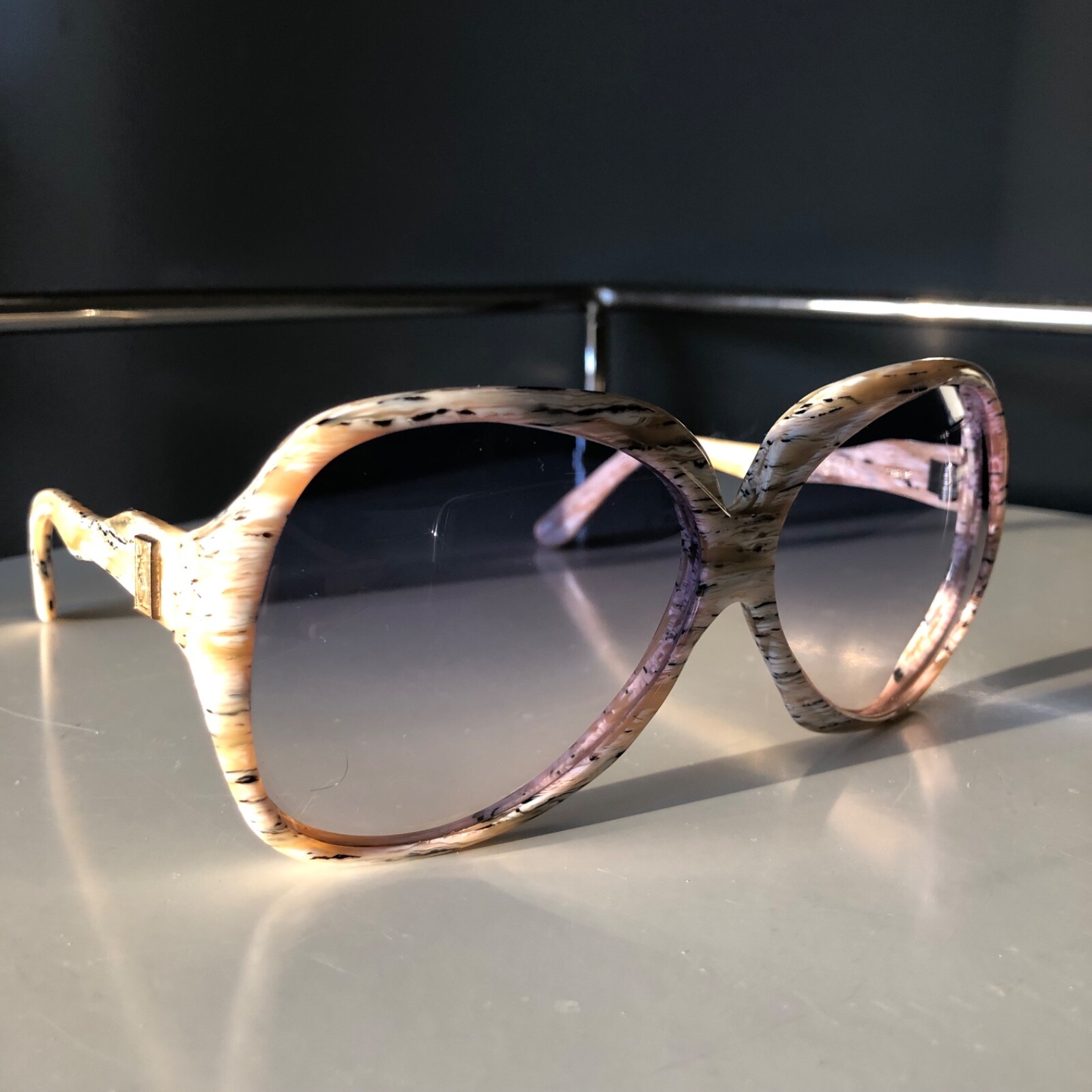 Occhiali da sole vintage Yves Saint LAURENT oversize farfalla mod Francia anni 70 fantastici!