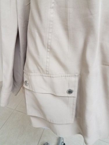 Sejour Size 18W Lightweight Kahki Snap Jacket - Picture 2 of 8