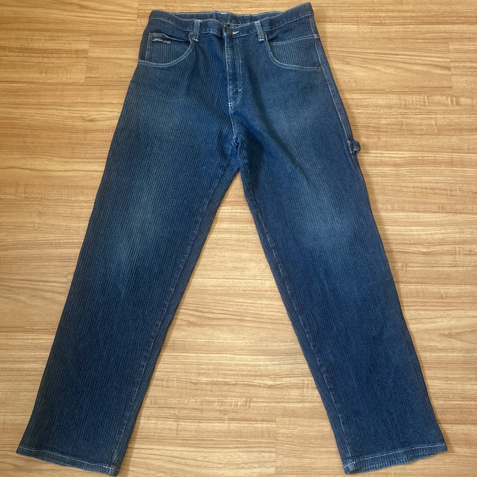 Pantalones Brooklyn Express Vintage Material Único Algodón/Pana Y2K Foto 4 de 4